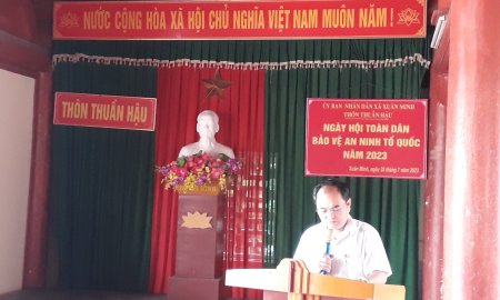 Xã Xuân Minh tổ chức ngày hội toàn dân bảo vệ ATTQ năm 2023